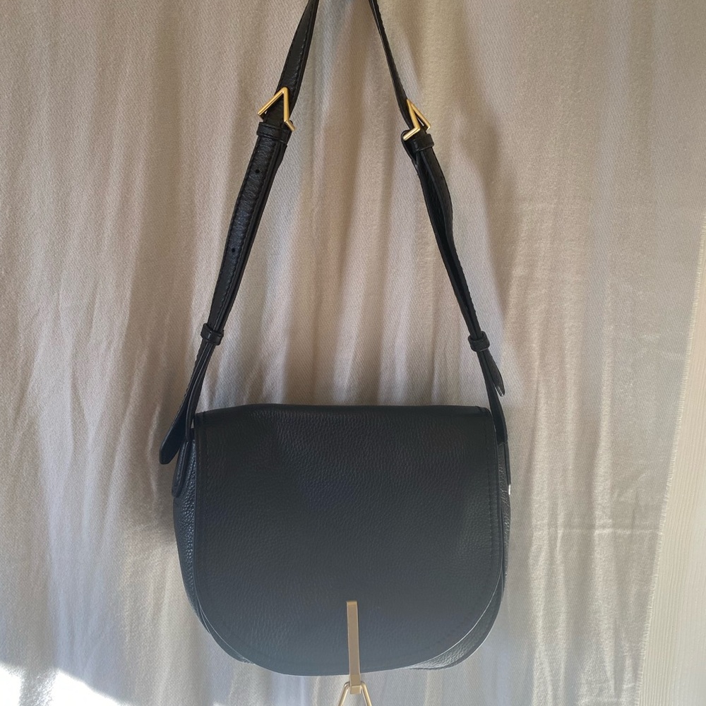 Vera Bradley Black Crossbody Bag with Gold Accents